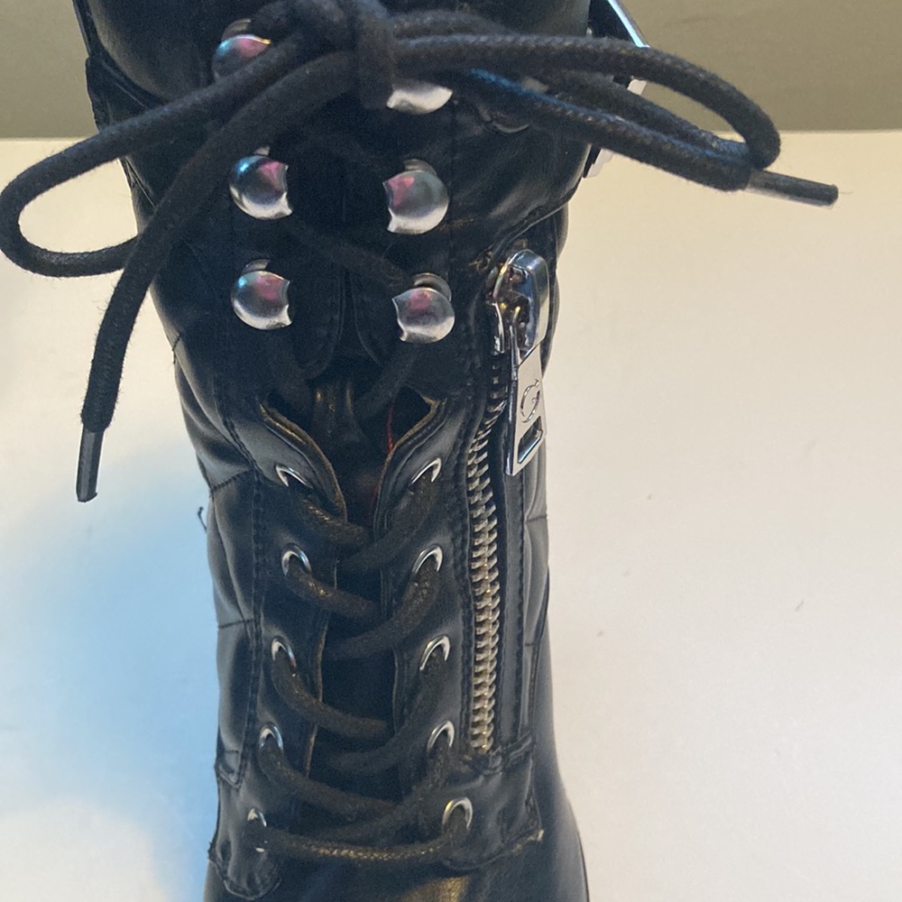 Black Guess Block Heel Boot - image 2